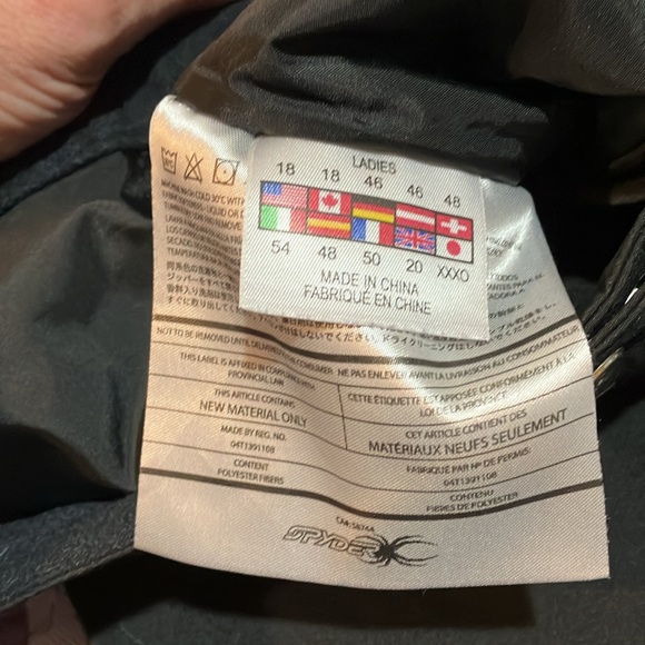 Spyder ECHO insulated pants black 18 long - Picture 10 of 12